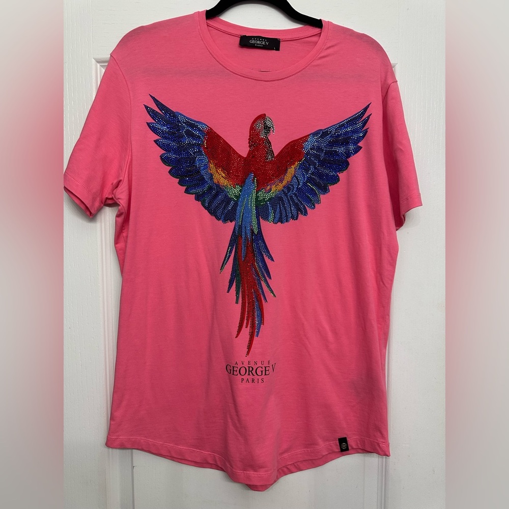 Avenue George V PARIS size L Men’s Parrot T-Shirt
Rhinestone